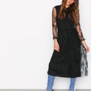 Moss Copenhagen Sabria Lace Dress Mekko Black