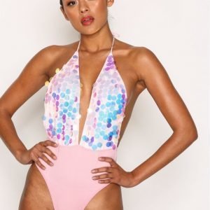 Motel Ariel Sequin Bodice Body Multi