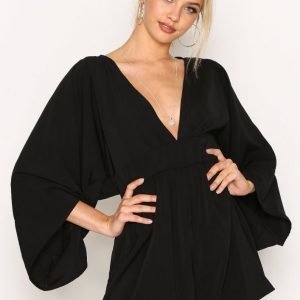 Motel Eclipse Twistcon Jumpsuit Playsuit Black