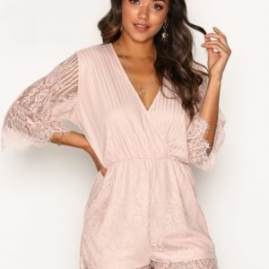 Motel Giola Playsuit Rose Beige