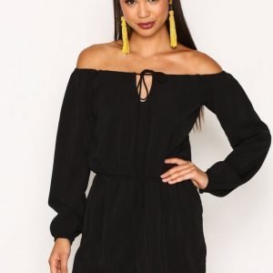 Motel Teegan Twistcon Jumpsuit Playsuit Black