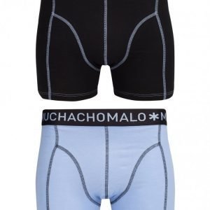 Muchachomalo Boxer Solid 2-Pack 157 Bokserit Musta/violetti