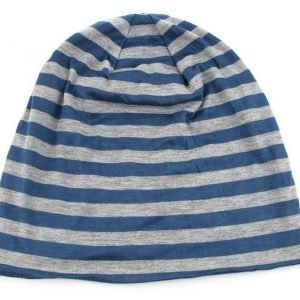 Mössa Baggy Beanie Street Unisex | Randig Blå