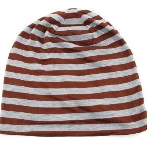 Mössa Baggy Beanie Street Unisex | Randig Brun