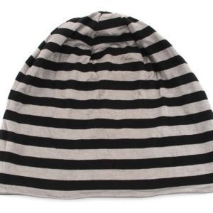 Mössa Baggy Beanie Street Unisex | Randig Svart