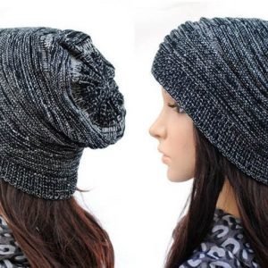 Mössa Baggy Beanie Unisex Overzise | Stickad