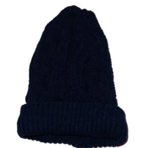 Mössa Beanie Unisex Stickad Blå