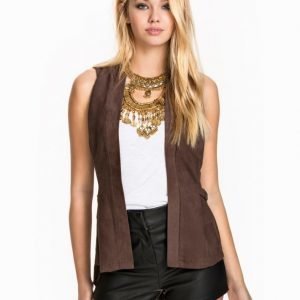 NLY Design Suede Waistcoat