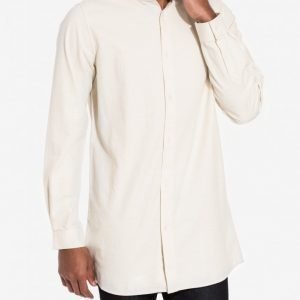 NLY MAN LA Long Shirt Kauluspaita Light Beige