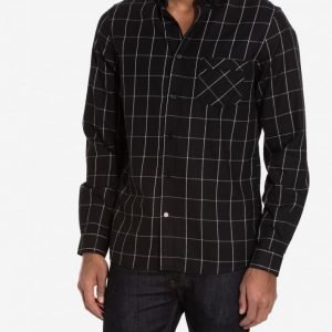 NLY MAN Paris Flannel Shirt Kauluspaita Musta