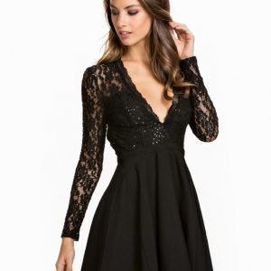 NLY One Glam Lace Skater Dress