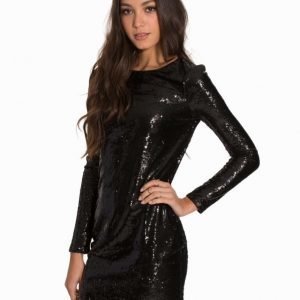 NLY Trend Allover Sparkle Dress Silver