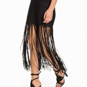 NLY Trend Cut Fringe Skirt