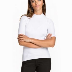 NLY Trend Rib Turtleneck Top Svart