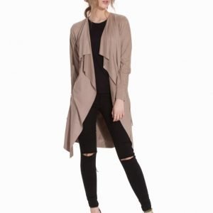 NLY Trend Suede Looking Trenchcoat Grå