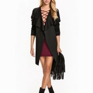 NLY Trend Utility Trenchcoat Svart