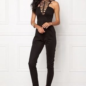 NaaNaa Strappy Neck Detail Black