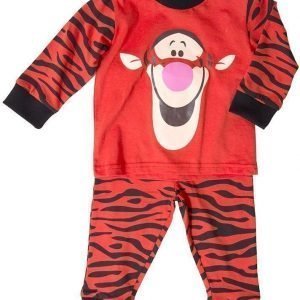 Nalle Puh Disney Nalle Puh Pyjama Tikru Vauvan Orange/Black