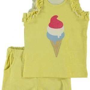 Name it Paita ja shortsit Zophie Mini Popcorn Yellow