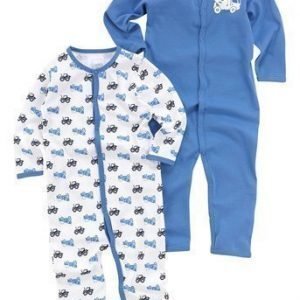 Name it Pyjama 2-Pakkaus Sininen Kuvioitu