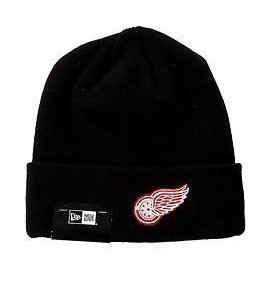 New Era Basic Cuff Knit Nhl Detroit Red Wings Black