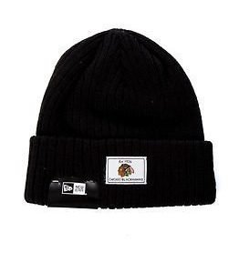 New Era Ribb Cuff Pacth Knit Chicago Black Hawks Black