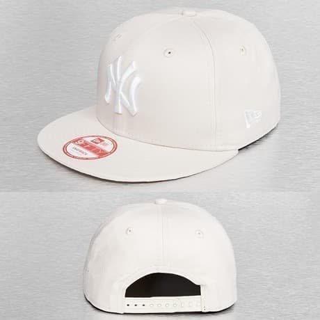 New Era Snapback Lippis Beige