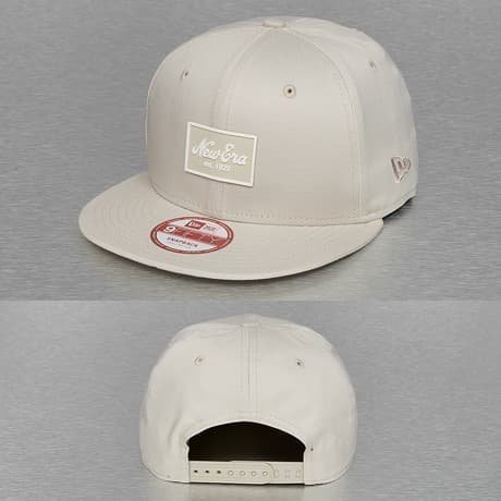 New Era Snapback Lippis Beige