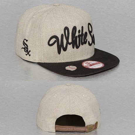 New Era Snapback Lippis Beige