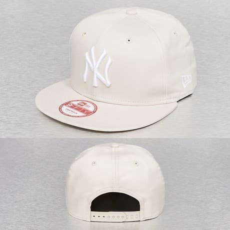 New Era Snapback Lippis Beige