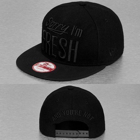 New Era Snapback Lippis Musta