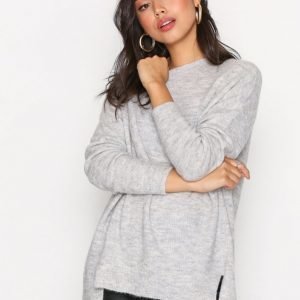 New Look Aspen Longline Jumper Neulepusero Pale Grey