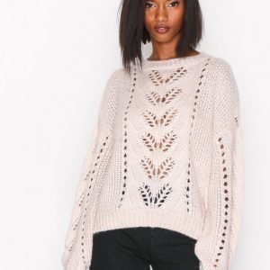 New Look Balloon Sleeve Jumper Neulepusero Light Beige