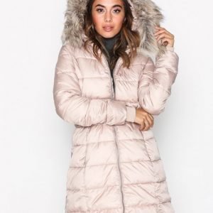 New Look Belted Puffer Jacket Untuvatakki Light Beige