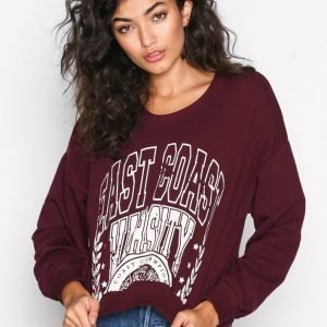 New Look Boston Varsity Sweat Svetari Wine