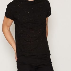 New Look Colour Spray Wash Tee T-paita Black