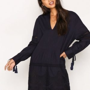 New Look Cotton Cutout Tunic Loose Fit Mekko Navy