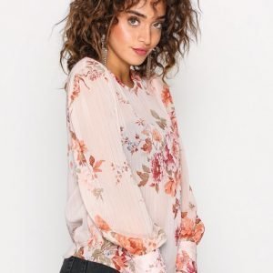 New Look Floral Print Blouse Arkipaita Pink