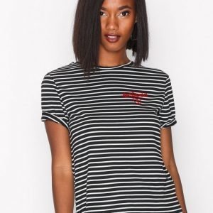 New Look Heartbreaker Stripe Tee T-Paita Black