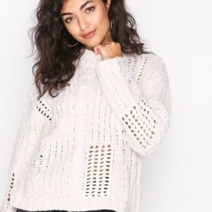 New Look Ladder Cable Knit Jumper Neulepusero Cream