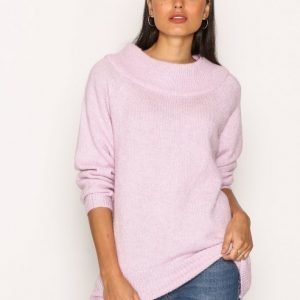 New Look Longline Bardot Jumper Neulepusero Pink