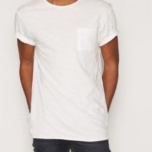 New Look Longline Slub T-paita Winter White