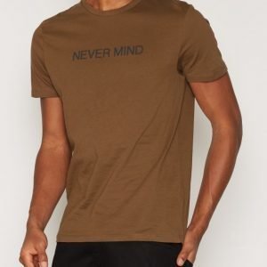 New Look Nevermind Tee T-paita Khaki