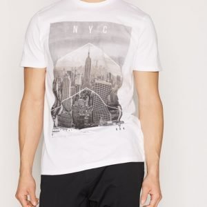 New Look New York Print Tee T-paita White