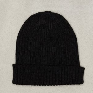 New Look Plain Rib Beanie Pipo Black