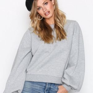 New Look Pleat Cuff Sweat Svetari Grey