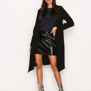 New Look Waterfall Duster Jacket Pitkä Takki Black