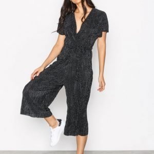 New Look Wrap Front Jumpsuit Black