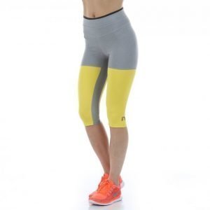 Newline Imotion Knee Tights Capritrikoot Harmaa / Keltainen