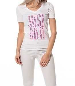 Nike Dri Fit JDI V-Neck White